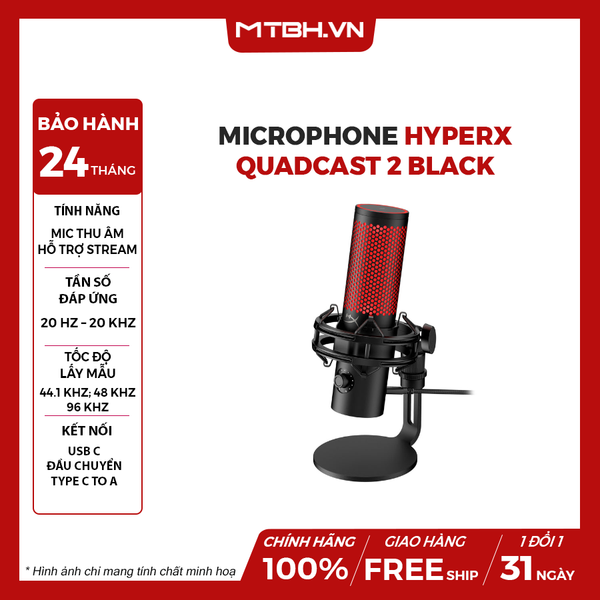 Microphone HyperX QuadCast 2 BK