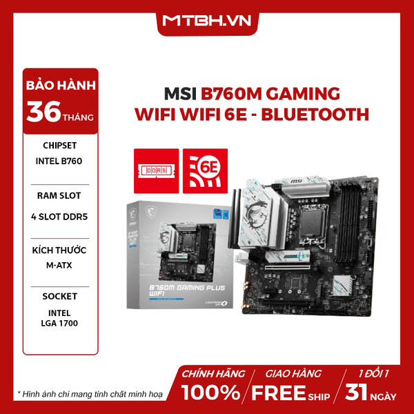 MAIN MSI B760M GAMING WIFI WiFi 6E / Bluetooth 5.3 / LGA1700 / m-ATX / 2xDDR5