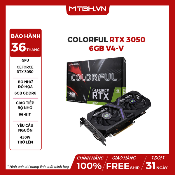 VGA Colorful RTX 3050 6GB V4-V