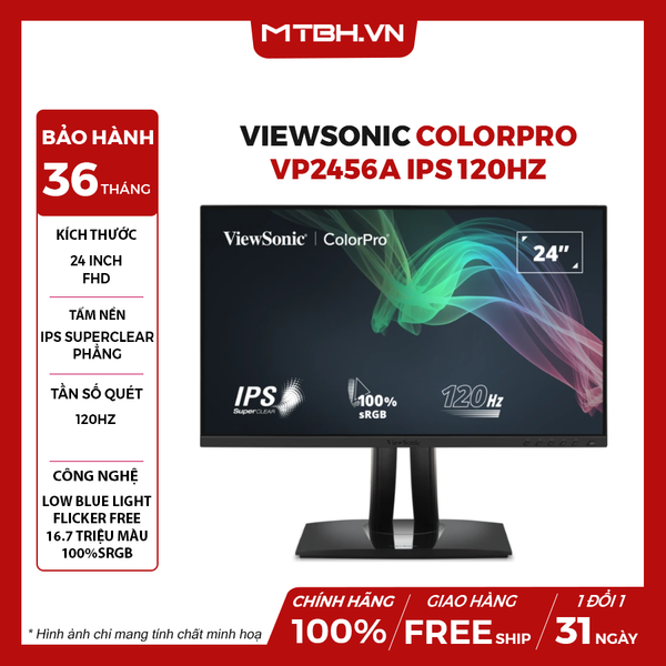 MÀN HÌNH VIEWSONIC COLORPRO VP2456A 24