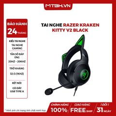 Tai Nghe Razer Kraken Kitty V2 Black