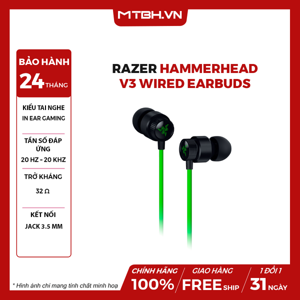 Tai Nghe Razer Hammerhead V3 Wired Earbuds