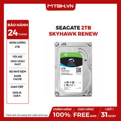 HDD SEAGATE 2TB SKYHAWK RENEW BH 24TH