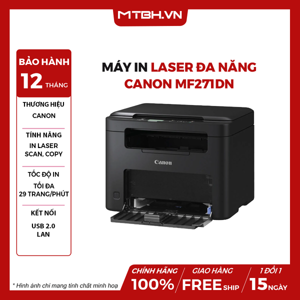 Máy in laser đa năng Canon MF271DN - Chính hãng