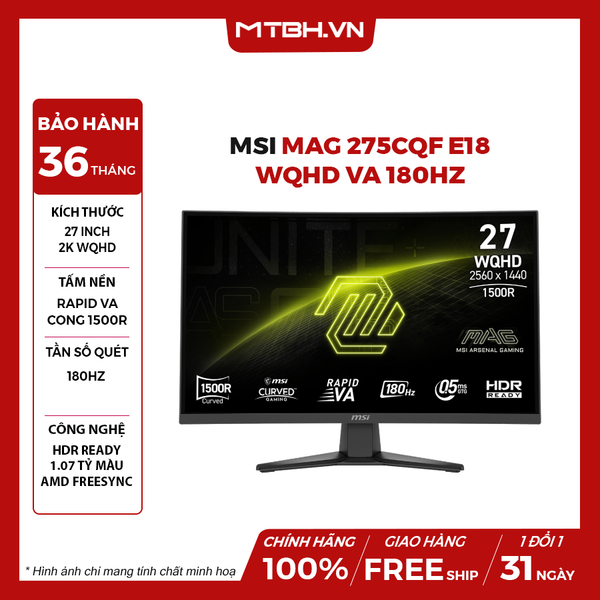 MÀN HÌNH MSI MAG 275CQF E18 27