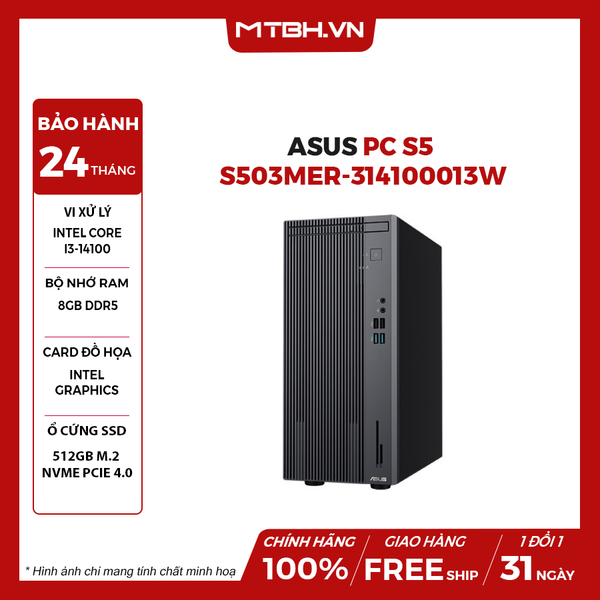 MÁY TÍNH ĐỂ BÀN ASUS S503MER-314100013W