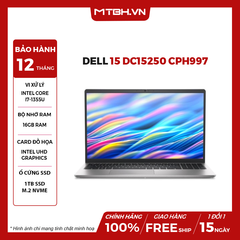 LAPTOP DELL 15 DC15250 CPH997 CORE i7-1355U | 16GB RAM | 1TB SSD | 15.6' FHD 120Hz | Win 11
