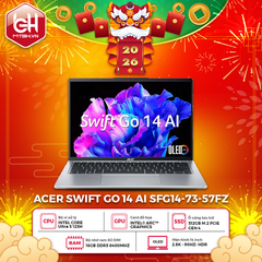 LAPTOP ACER SWIFT GO 14 AI SFG14-73-57FZ Ultra 5 125H | 16GB RAM | 512GB SSD | 14' 2.8K OLED | Win 11