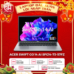 LAPTOP ACER SWIFT GO 14 AI SFG14-73-57FZ Ultra 5 125H | 16GB RAM | 512GB SSD | 14' 2.8K OLED | Win 11
