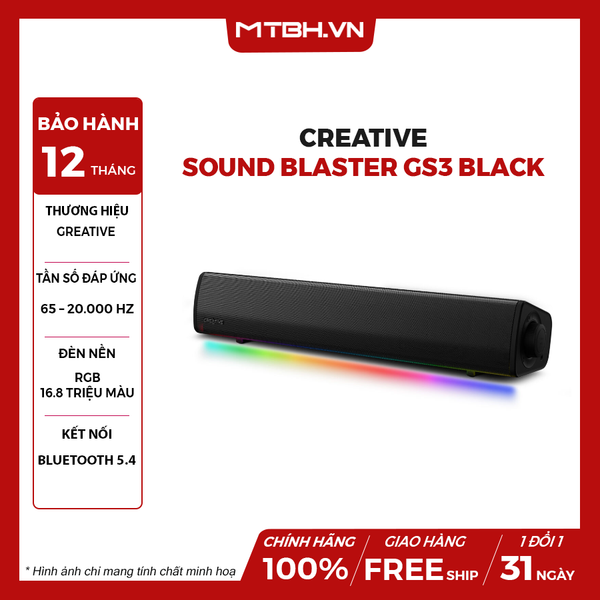 LOA CREATIVE Sound Blaster GS3 - BLACK