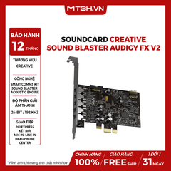 Soundcard Creative Sound Blaster Audigy Fx V2