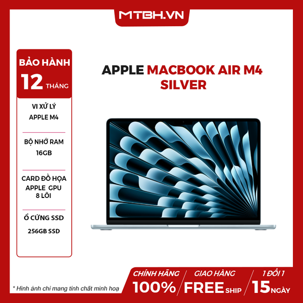 APPLE MACBOOK AIR M4 CHIP/10C CPU/8C GPU/16GB/256GB/13.6