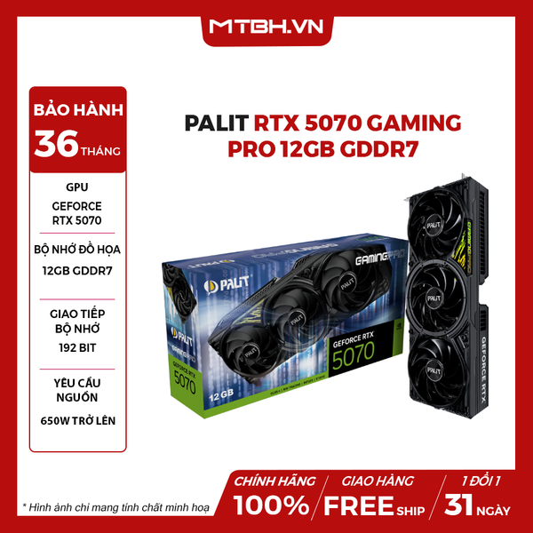 VGA Palit RTX 5070 GamingPro 12GB GDDR7