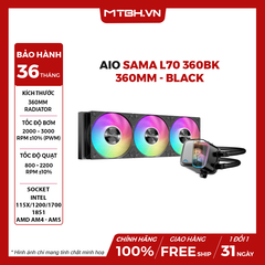 TẢN NHIỆT NƯỚC SAMA L70 360BK 360MM - BLACK