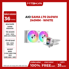 TẢN NHIỆT NƯỚC SAMA L70 240WH - 240MM - WHITE