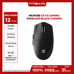 Chuột MCHOSE G3 V2 Gaming Wireless Black 3 Modes