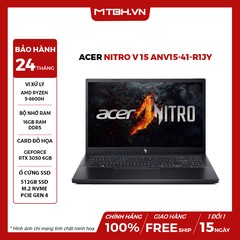 LAPTOP GAMING ACER NITRO V 15 ANV15-41-R1JY RYZEN 5-6600H | RTX 3050 6GB | 16GB RAM | 512GB SSD | 15.6