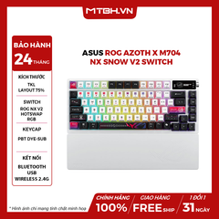 Bàn Phím Cơ ASUS ROG AZOTH X M704 NX Snow V2 Switch