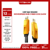 Cáp sạc nhanh Movespeed RGB Cyber CC02 240W | 1M - Vàng