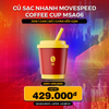 Củ sạc nhanh Movespeed Coffee Cup MSA06 | 35W | GaN | Đỏ