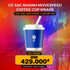 Củ sạc nhanh Movespeed Coffee Cup MSA06 | 35W | GaN | Xanh dương