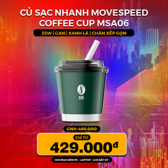 Củ sạc nhanh Movespeed Coffee Cup MSA06 | 35W | GaN | Xanh lá