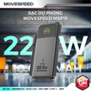 Sạc dự phòng Movespeed MSP19 22.5W | 10000mAh | Màn Led | Tích hợp Type C - Đen