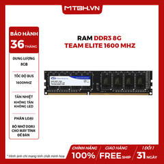 RAM DDR3 8GB TEAM ELITE BUSS 1600
