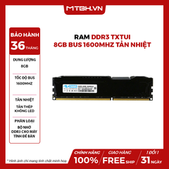 RAM DDR3 8GB TXRUI 1600 TẢN NHIỆT