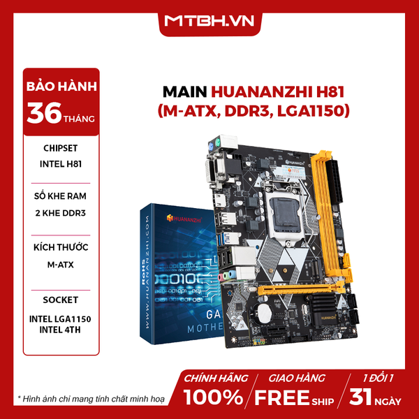 MAIN HUANANZHI H81 (M-ATX, DDR3, LGA1150)