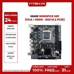 MAIN WINNFOX H81 (VGA + HDMI - M.2 PCIe)