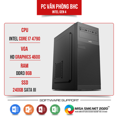 PC VĂN PHÒNG BHC (INTEL CORE I7 4790/8GB/240GB) BH 24 THÁNG
