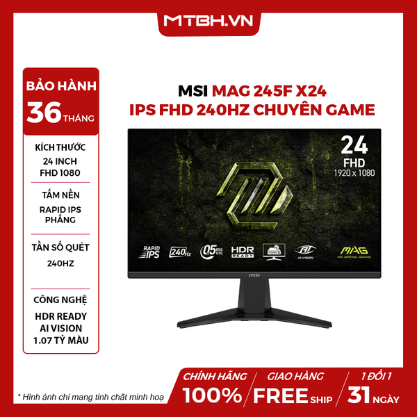 MÀN HÌNH MSI MAG 245F X24 24