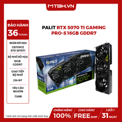 VGA Palit RTX 5070 Ti GAMINGPRO-S 16GB GDDR7
