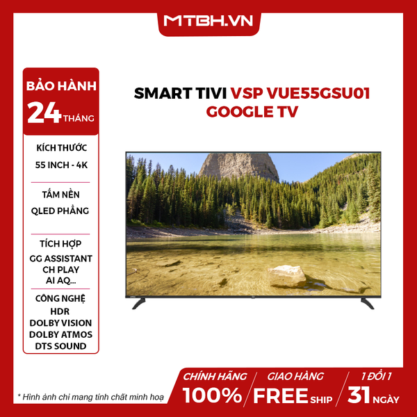 Smart Tivi VSP VUE55GSU01 | Google Tv 55