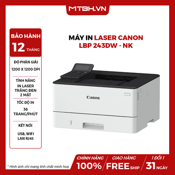 Máy In Laser Canon LBP 243DW - NK