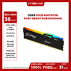 Ram DDR5 32GB Kingston Fury Beast RGB 32Gbx1 6000Mhz