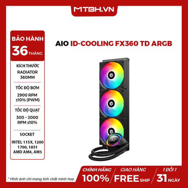BỘ TẢN NHIỆT NƯỚC ID-COOLING FX360 TD ARGB