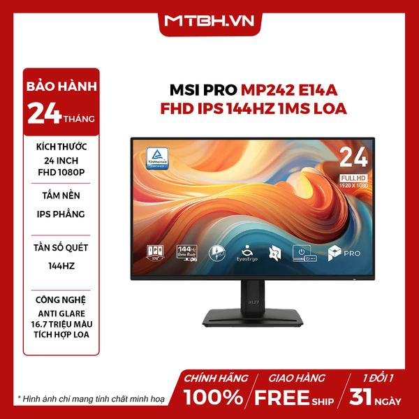 MÀN HÌNH MSI PRO MP242 E14A 24