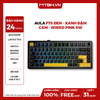 BÀN PHÍM CƠ AULA F75 ĐEN + XANH ĐẬM + CAM WIRED PINK SW