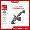 Giá Đỡ 2 Màn Hình Human Motion T9 Pro II Dual (23 - 43inch) Màu Xám