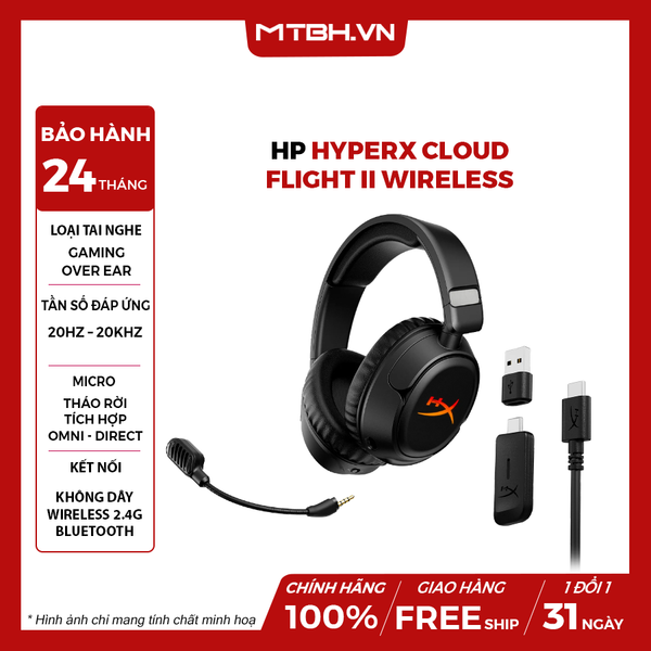 TAI NGHE HP HYPERX CLOUD FLIGHT II WIRELESS