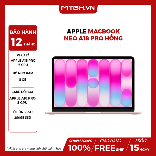 APPLE MACBOOK NEO A18 PRO 6 CPU | 5 GPU | 8GB RAM | SSD 256GB | 13
