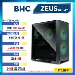 PC Gaming BHC Ares Gen 4th ( INTEL CORE I5 4590 | RX550 4G | 16GB | 240GB | H81 ) BH 24 THÁNG