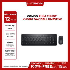 BỘ BÀN PHÍM CHUỘT KHÔNG DÂY DELL KM3322W