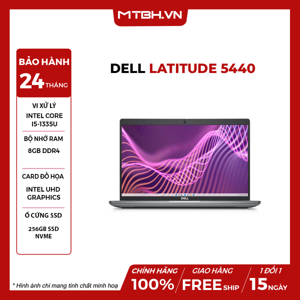 Laptop Dell Latitude 5440 Core i5 1335U RAM 8GB SSD 256GB 14 inch FHD Windows 11 Pro