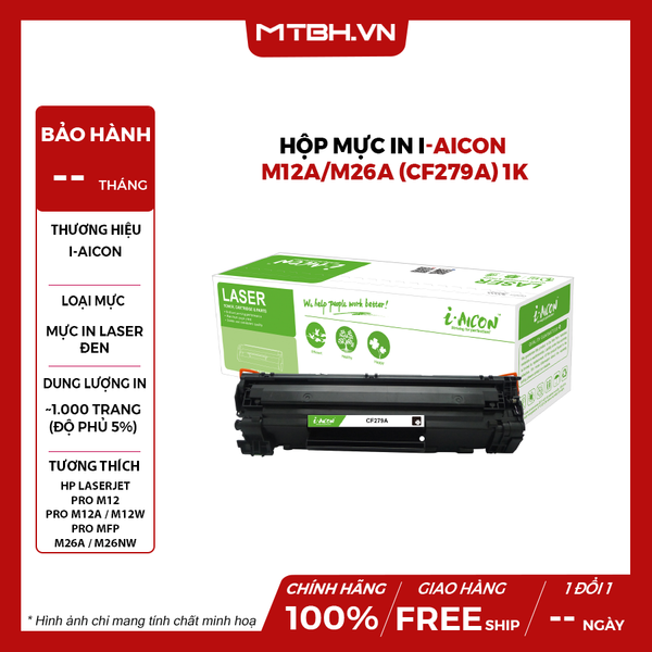 Hộp mực in HP Pro M12a/M26a (CF279A) 1K
