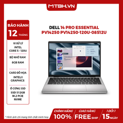 LAPTOP DELL 14 PRO ESSENTIAL PV14250 PV14250-120U-08512U Core 5 120U | 8GB RAM | 512GB SSD | 14