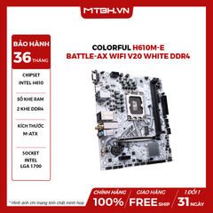 Main Colorful H610M-E Battle-Ax Wifi V20 White Ddr4