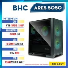 PC Gaming BHC Ares 5050 Gen 12h ( i5 12400F | RTX 5050 8GB | 16GB| B760M | 256GB)